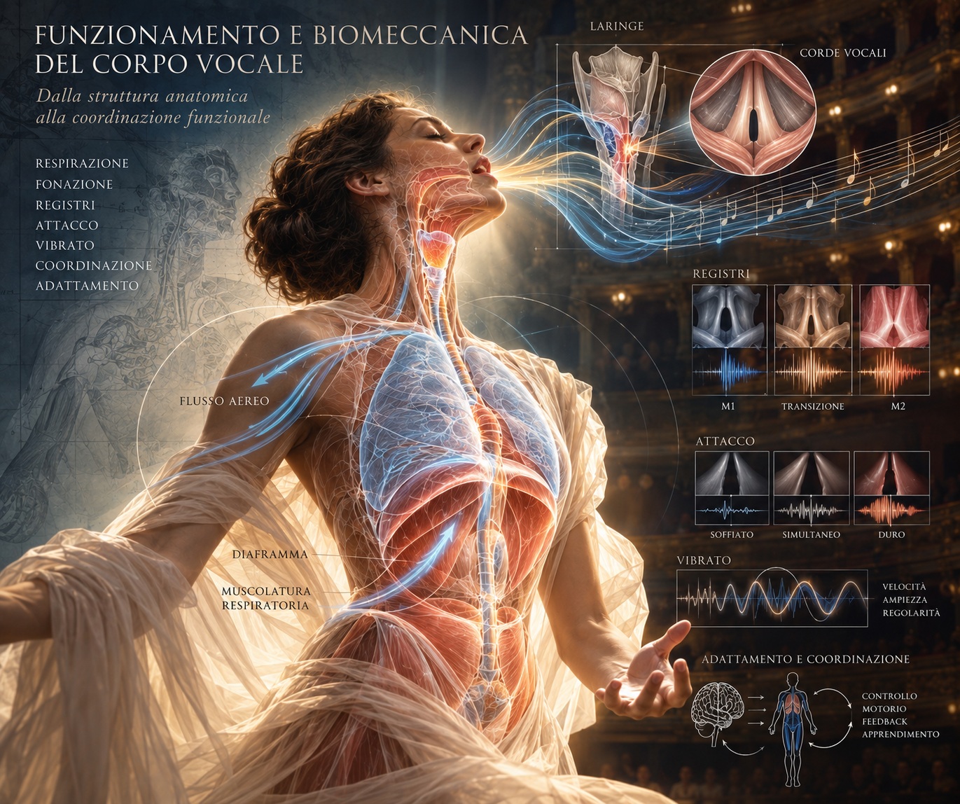 Funzionamento e biomeccanica del corpo vocale